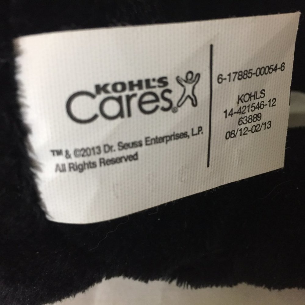Dr. Seuss Cat in the Hat, 2013 and Sneetches 2005 Plush, Kohl's Cares - Picture 6 of 8